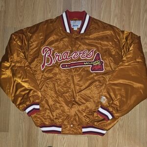 Starter Men's Gold Braves Jacket
